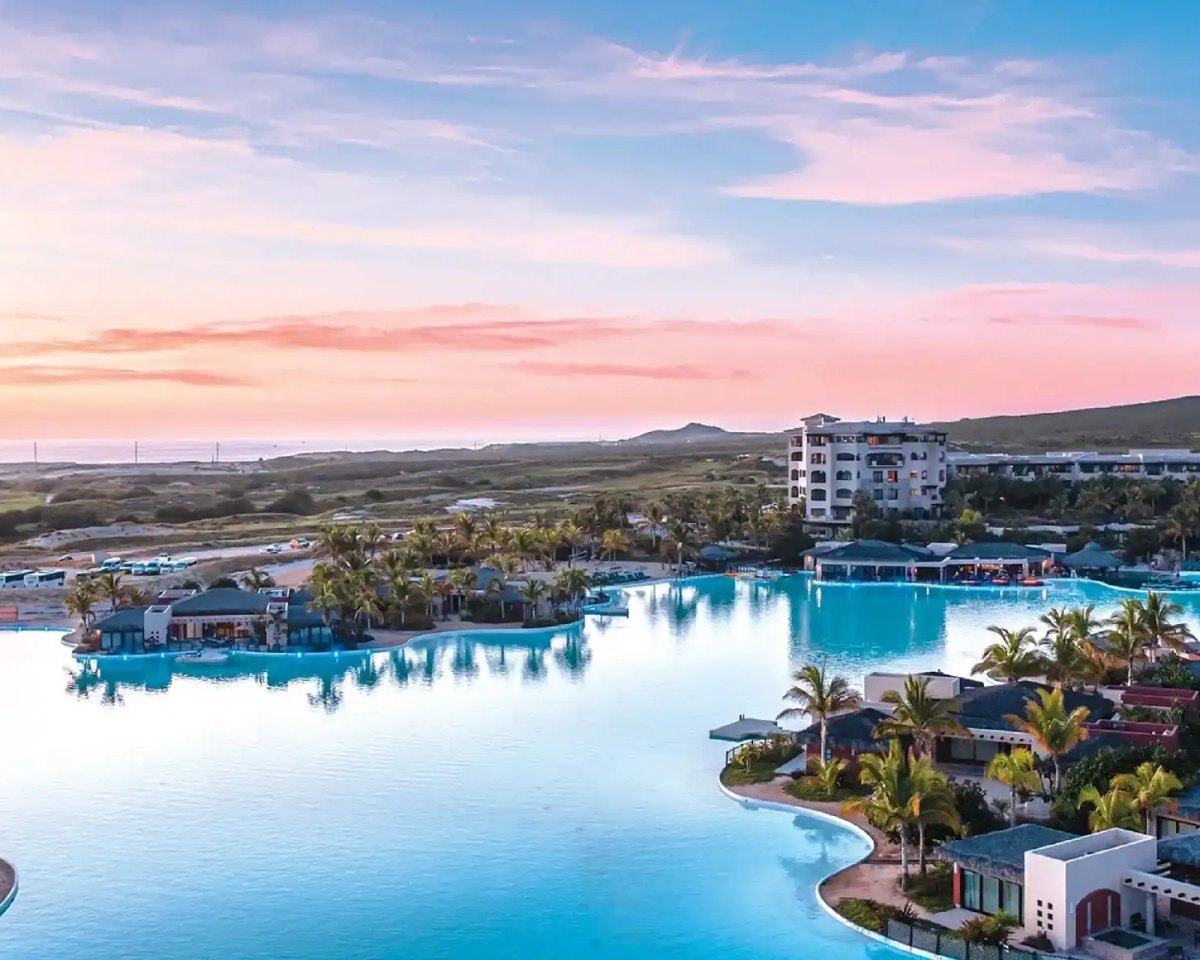Aerial view of the Diamante community on the Pacific coast, Cabo San Lucas